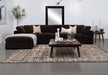 Lakeview 5 - piece Upholstered Modular Sectional Chocolate - Walo Furniture