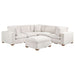 Lakeview 5 - piece Upholstered Modular Sectional Sofa Ivory - Walo Furniture