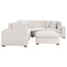 Lakeview 6 - piece Upholstered Modular Sectional Sofa Ivory - Walo Furniture