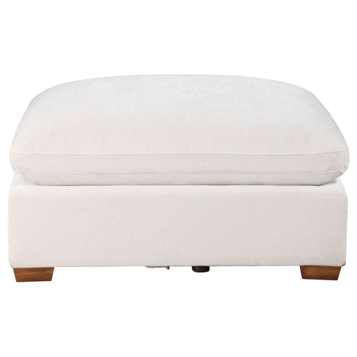 Lakeview Rectangular Upholstered Ottoman Ivory - Walo Furniture