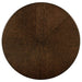 Landon 60 - inch Round Wood Pedestal Dining Table Rich Brown - Walo Furniture