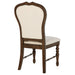 Landon Upholstered Dining Side Chair Rich Brown (Set of 2) - Walo Furniture