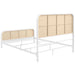 Lanewood Open Cane Webbing Metal Eastern King Bed White - Walo Furniture