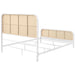 Lanewood Open Cane Webbing Metal Eastern King Bed White - Walo Furniture