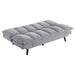 Laredo Upholstered Tufted Convertible Sofa Bed Grey - Walo Furniture