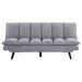 Laredo Upholstered Tufted Convertible Sofa Bed Grey - Walo Furniture