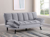 Laredo Upholstered Tufted Convertible Sofa Bed Grey - Walo Furniture