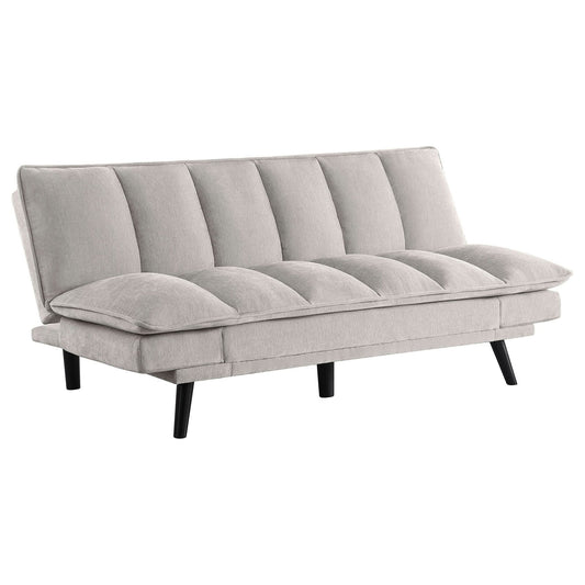 Laredo Upholstered Tufted Convertible Sofa Bed Light Grey - Walo Furniture