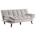 Laredo Upholstered Tufted Convertible Sofa Bed Light Grey - Walo Furniture