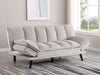 Laredo Upholstered Tufted Convertible Sofa Bed Light Grey - Walo Furniture