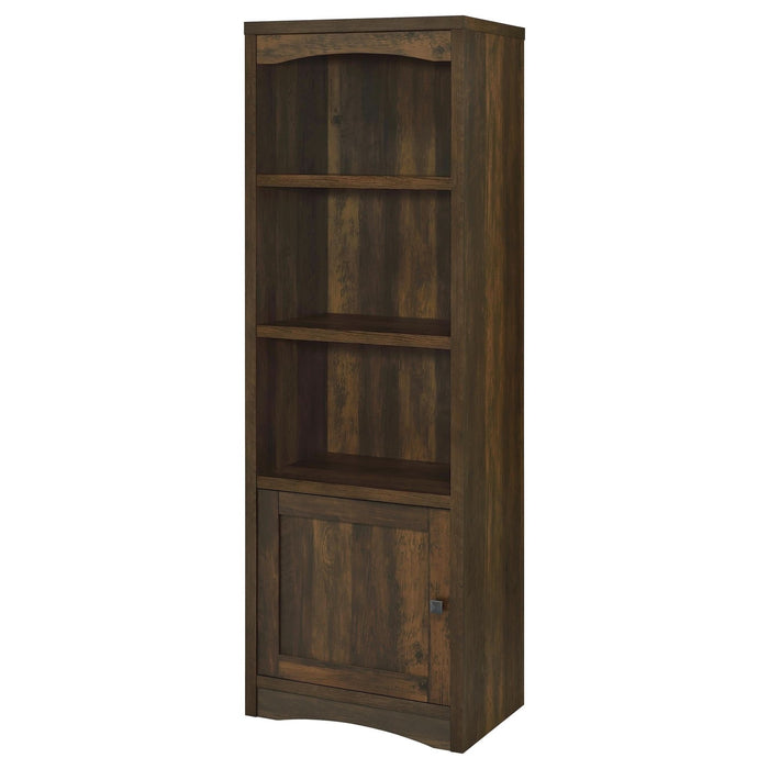 Laughlin 3 - shelf Engineered Wood Media Tower Dark Pine - Walo Furniture