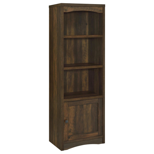 Laughlin 3 - shelf Engineered Wood Media Tower Dark Pine - Walo Furniture