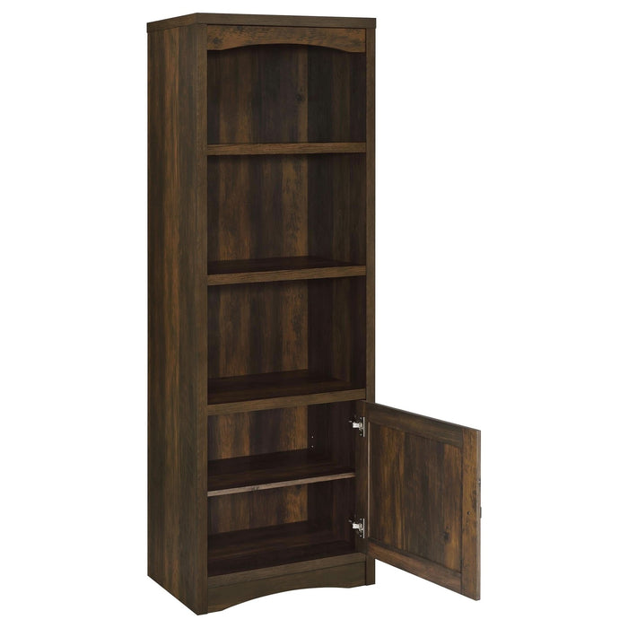 Laughlin 3 - shelf Engineered Wood Media Tower Dark Pine - Walo Furniture