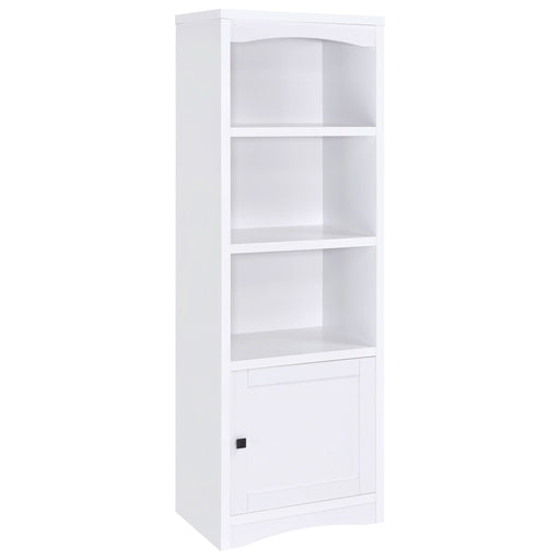 Laughlin 3 - shelf Engineered Wood Media Tower White - Walo Furniture