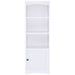 Laughlin 3 - shelf Engineered Wood Media Tower White - Walo Furniture