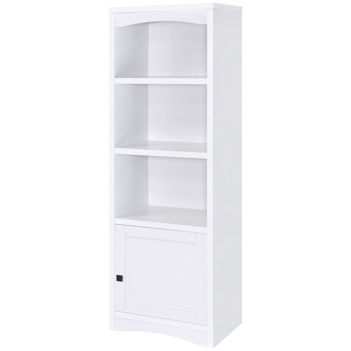 Laughlin 3 - shelf Engineered Wood Media Tower White - Walo Furniture