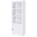 Laughlin 3 - shelf Engineered Wood Media Tower White - Walo Furniture