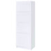 Laughlin 3 - shelf Engineered Wood Media Tower White - Walo Furniture