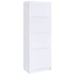 Laughlin 3 - shelf Engineered Wood Media Tower White - Walo Furniture