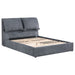 Laurel Upholstered Queen Panel Bed Dark Grey - Walo Furniture