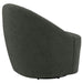 Leon Upholstered Barrel Accent Swivel Chair Hunter Green - Walo Furniture