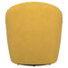 Leon Upholstered Barrel Accent Swivel Chair Mustard Yellow - Walo Furniture