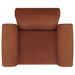 Liana Upholstered Roll Arm Accent Armchair Rust Orange - Walo Furniture