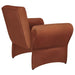 Liana Upholstered Roll Arm Accent Armchair Rust Orange - Walo Furniture