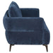 Lively 3 - piece Chenille Upholstered Sofa Set Blue - Walo Furniture