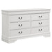 Louis Philippe 4 - piece Eastern King Bedroom Set White - Walo Furniture