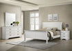 Louis Philippe 4 - piece Queen Bedroom Set White - Walo Furniture