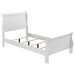 Louis Philippe 4 - piece Twin Bedroom Set White - Walo Furniture