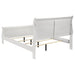 Louis Philippe 47 - inch Full Sleigh Panel Bed White - Walo Furniture