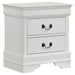 Louis Philippe 5 - piece Full Bedroom Set White - Walo Furniture