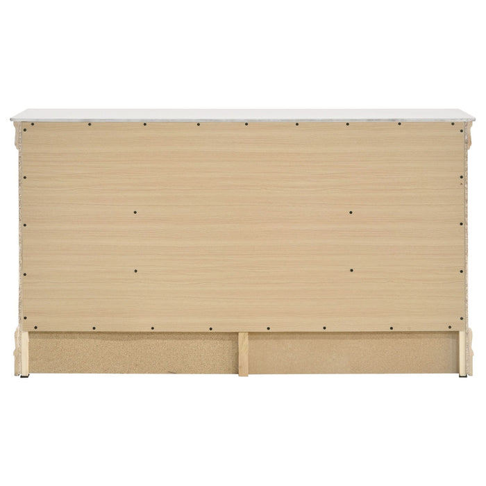 Louis Philippe 6 - drawer Dresser White - Walo Furniture