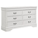 Louis Philippe 6 - drawer Dresser White - Walo Furniture