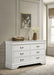 Louis Philippe 6 - drawer Dresser White - Walo Furniture