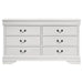 Louis Philippe 6 - drawer Dresser White - Walo Furniture