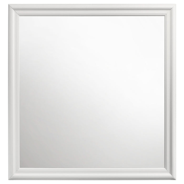 Louis Philippe Dresser Mirror White - Walo Furniture