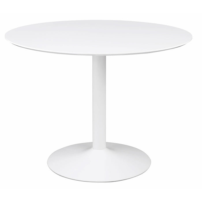 Lowry 5 - piece Round Dining Table Set White - Walo Furniture