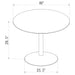 Lowry 5 - piece Round Dining Table Set White - Walo Furniture