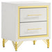 Lucia 2 - drawer Nightstand Bedside Table White - Walo Furniture