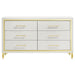 Lucia 6 - drawer Dresser Cabinet White - Walo Furniture