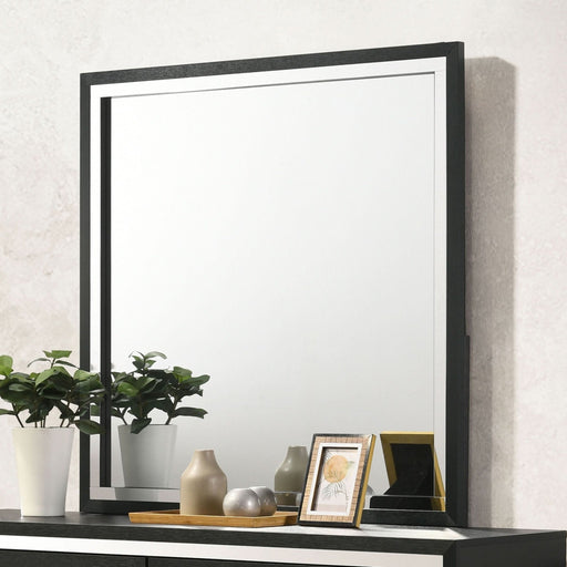 Lucia Dresser Mirror Black - Walo Furniture