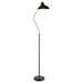 Lucien 69 - inch Dome Shade Metal Task Floor Lamp Black - Walo Furniture