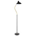 Lucien 69 - inch Dome Shade Metal Task Floor Lamp Black - Walo Furniture