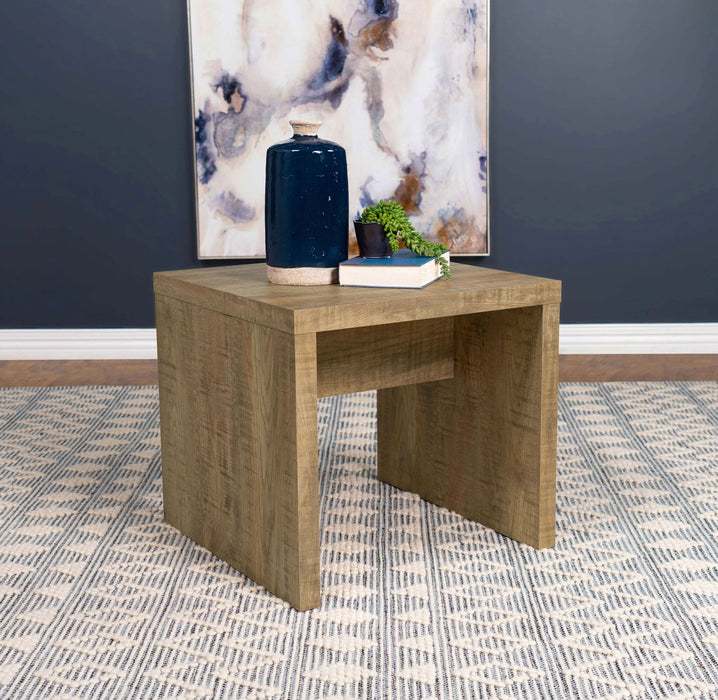 Lynette Square Engineered Wood End Table Mango - Walo Furniture