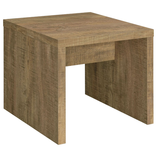 Lynette Square Engineered Wood End Table Mango - Walo Furniture