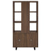 Maddox 71 - inch 3 - shelf Cabinet Bookcase Walnut - Walo Furniture