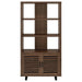 Maddox 71 - inch 3 - shelf Cabinet Bookcase Walnut - Walo Furniture